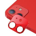 Protectie metalica camera foto USAMS Lens Glass Camera compatibila cu iPhone 12, Rosu 2 - lerato.ro