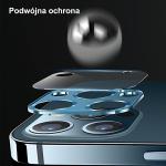 Protectie metalica camera foto USAMS Lens Glass Camera compatibila cu iPhone 12, Rosu 3 - lerato.ro