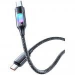 Cablu pentru incarcare si transfer de date USAMS US-SJ750, USB-C la USB-C, 100W, 1.2m, Negru 4 - lerato.ro