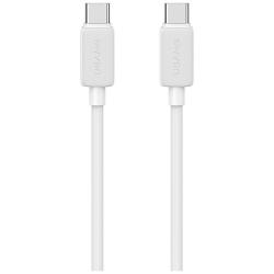 Cablu pentru incarcare si transfer de date USAMS KY Series US-SJ696, USB-C la USB-C, 60W, 480 Mbps, 2m, Alb