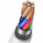 Cablu pentru incarcare si transfer de date USAMS US-SJ603, USB la USB-C, 3A, 480Mbps, 3m, Alb 11 - lerato.ro