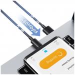 Cablu pentru incarcare si transfer de date USAMS YD Series SJ708, USB la USB-C, 18W, 3A, 480Mbps, 1m, Alb 8 - lerato.ro