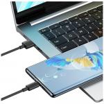 Cablu pentru incarcare si transfer de date USAMS YD Series SJ708, USB la USB-C, 18W, 3A, 480Mbps, 1m, Alb 9 - lerato.ro