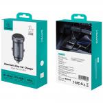 Incarcator auto Usams CC321, 1x USB-A, 30W, 3A, Gri 4 - lerato.ro