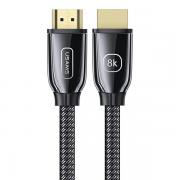 Cablu video USAMS U67, HDMI tata la HDMI tata, 8K, 60Hz, 3m, Negru
