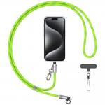 Cablu pentru incarcare si transfer de date cu lanyard USAMS SJ745, USB-C la USB-C, 60W, 1,2m, Verde 2 - lerato.ro