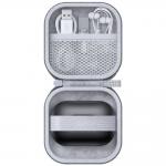 Husa universala pentru casti over ear USAMS ZB351, 9.5 x 9.5 x 5 cm, Gri 2 - lerato.ro