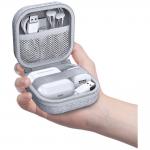 Husa universala pentru casti over ear USAMS ZB351, 9.5 x 9.5 x 5 cm, Gri 9 - lerato.ro