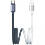 Cablu pentru incarcare si transfer de date USAMS Bicolor Series SJ757, 2x USB-C, 30W, 480 Mbps, 1.2m, Negru/Alb 2 - lerato.ro