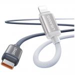 Cablu pentru incarcare si transfer de date USAMS Bicolor Series SJ757, 2x USB-C, 30W, 480 Mbps, 1.2m, Negru/Alb 3 - lerato.ro
