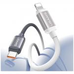 Cablu pentru incarcare si transfer de date USAMS Bicolor Series SJ757, 2x USB-C, 30W, 480 Mbps, 1.2m, Negru/Alb 5 - lerato.ro