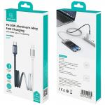 Cablu pentru incarcare si transfer de date USAMS Bicolor Series SJ757, 2x USB-C, 30W, 480 Mbps, 1.2m, Negru/Alb 9 - lerato.ro
