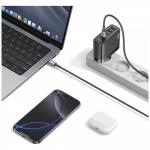 Cablu pentru incarcare si transfer de date USAMS SJ751, USB-C la USB-C, 240W, 480 Mbps, 1.2m, Negru 3 - lerato.ro