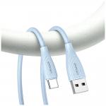 Cablu pentru incarcare si transfer de date USAMS Green Series SJ714, USB-A la USB-C, 18W, 3A, 480 Mbps, 1m, Albastru 5 - lerato.ro