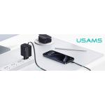 Baterie externa USAMS PB79 Mini Tail Plug, 3000mAh, 2A, 2x USB-C, Silver 3 - lerato.ro
