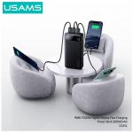 Baterie externa USAMS PB80, 20000mAh, 20W, 3A, 1x USB-C, 2x USB-A, Negru 4 - lerato.ro