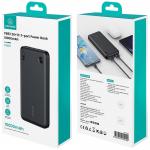 Baterie externa USAMS PB83, 10000mAh, 1x USB-C, 2x USB-A, Quick Charge 3.0, Negru 5 - lerato.ro
