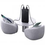 Baterie externa USAMS PB83, 20000mAh, 1x USB-C, 2x USB-A, Quick Charge 3.0, Negru 3 - lerato.ro