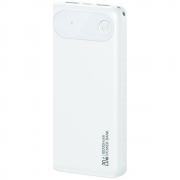 Baterie externa USAMS PB80, 10000mAh, 20W, 3A, 1x USB-C, 2x USB-A, Alb