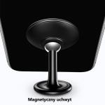 Suport magnetic USAMS US-ZJ049, Dashboard Mount, Compatibil MagSafe, Rotire 360 grade, Rosu / Negru 6 - lerato.ro