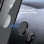 Suport magnetic USAMS US-ZJ049, Dashboard Mount, Compatibil MagSafe, Rotire 360 grade, Rosu / Negru 8 - lerato.ro