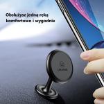 Suport magnetic USAMS US-ZJ049, Dashboard Mount, Compatibil MagSafe, Rotire 360 grade, Rosu / Negru 9 - lerato.ro