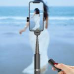 Selfie stick cu trepied USAMS US-ZB064 Phantom pentru telefon, Bluetooth 4.0, Reglabil, 0.9m, Negru 3 - lerato.ro