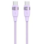 Cablu pentru incarcare si transfer de date USAMS US-SJ632, USB-C/USB-C, 100W, 480Mbps, 1.2m, Mov 2 - lerato.ro