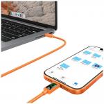 Cablu pentru incarcare si transfer de date USAMS SJ773, 2x USB-C, 60W, 3A, 480Mbps, 1.2m, Portocaliu 7 - lerato.ro