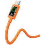 Cablu pentru incarcare si transfer de date USAMS SJ773, 2x USB-C, 60W, 3A, 480Mbps, 1.2m, Portocaliu 8 - lerato.ro