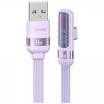 Cablu pentru incarcare si transfer de date USAMS US-SJ651, USB la USB-C, 66W, 5A, 1.2m, Mov 2 - lerato.ro