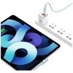 Cablu pentru incarcare si transfer de date USAMS US-SJ653, 2xUSB-C, 100W, 5A, 1.2m, Mov 5 - lerato.ro