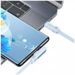 Cablu pentru incarcare si transfer de date USAMS US-SJ653, 2xUSB-C, 100W, 5A, 1.2m, Mov 7 - lerato.ro
