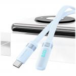 Cablu pentru incarcare si transfer de date USAMS US-SJ653, 2xUSB-C, 100W, 5A, 1.2m, Albastru 3 - lerato.ro