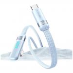 Cablu pentru incarcare si transfer de date USAMS US-SJ653, 2xUSB-C, 100W, 5A, 1.2m, Albastru 4 - lerato.ro