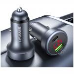 Incarcator auto Usams CC327, 1x USB-C, 1x USB-A, 45W, 3A, Gri 4 - lerato.ro