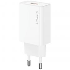 Incarcator retea USAMS T69, 10.5W, 2.1A, 1xUSB-A, Fast Charging, Alb