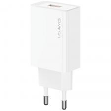 Incarcator retea USAMS T69, 18W, 3A, 1xUSB-A, Quick Charge 3.0, Alb