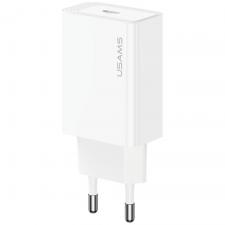 Incarcator retea USAMS T69, 30W, 3A, 1xUSB-C, Fast Charging, Alb
