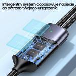 Cablu pentru incarcare si transfer de date USAMS US-SJ550, USB-C la 1x USB-C / 1x Lightning, 100W, 1.2m, Negru 7 - lerato.ro