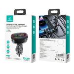 Incarcator auto USAMS US-CC169, 2x USB-C, 2xUSB-A, 120W, 4.5A, Negru 11 - lerato.ro