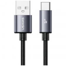 Cablu pentru incarcare si transfer de date USAMS U91, USB-A la USB-C, 18W, 3A, 1m, Negru