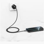 Cablu pentru incarcare si transfer de date USAMS U91, USB-A la USB-C, 18W, 3A, 1m, Negru 4 - lerato.ro