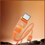 Cable USAMS U93 240W USB-C to USB-C 1.2m orange 2 - lerato.ro