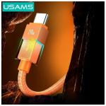Cable USAMS U93 240W USB-C to USB-C 1.2m orange 5 - lerato.ro