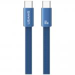 Cablu pentru incarcare si transfer de date USAMS U96, USB-C la USB-C, 60W, 3A, 1.2m, Albastru 2 - lerato.ro