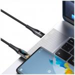 Cablu pentru incarcare si transfer de date USAMS Shadow Series US-SJ591, 2x USB-C, 100W, 5A, 480Mbps, 2m, Negru 6 - lerato.ro