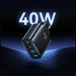 Incarcator retea USAMS T70, 2x USB-C, 2x USB-A, 10W, Negru 3 - lerato.ro