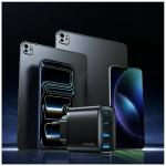 Incarcator retea USAMS T70, 2x USB-C, 2x USB-A, 10W, Negru 5 - lerato.ro