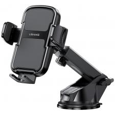 Accesorii auto, Suport magnetic USAMS ZJ086, Dashboard / Windhield Mount, Rotire 360 grade, Negru, lerato.ro